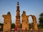 Qutub Minar (HT PHOTO) Qutub Minar (HT PHOTO)