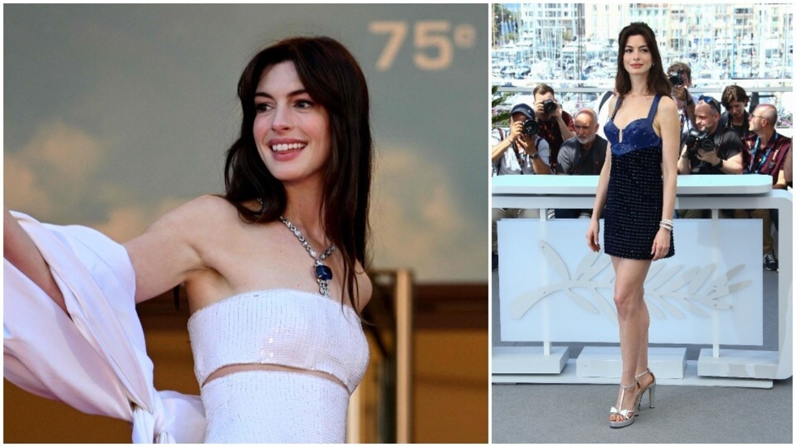 Anne Hathaway UPDATES on X: 📸 Anne Hathaway is wearing Louis Vuitton  while heading back to her hotel in Cannes. (c) #CannesFilmFestival2022   / X