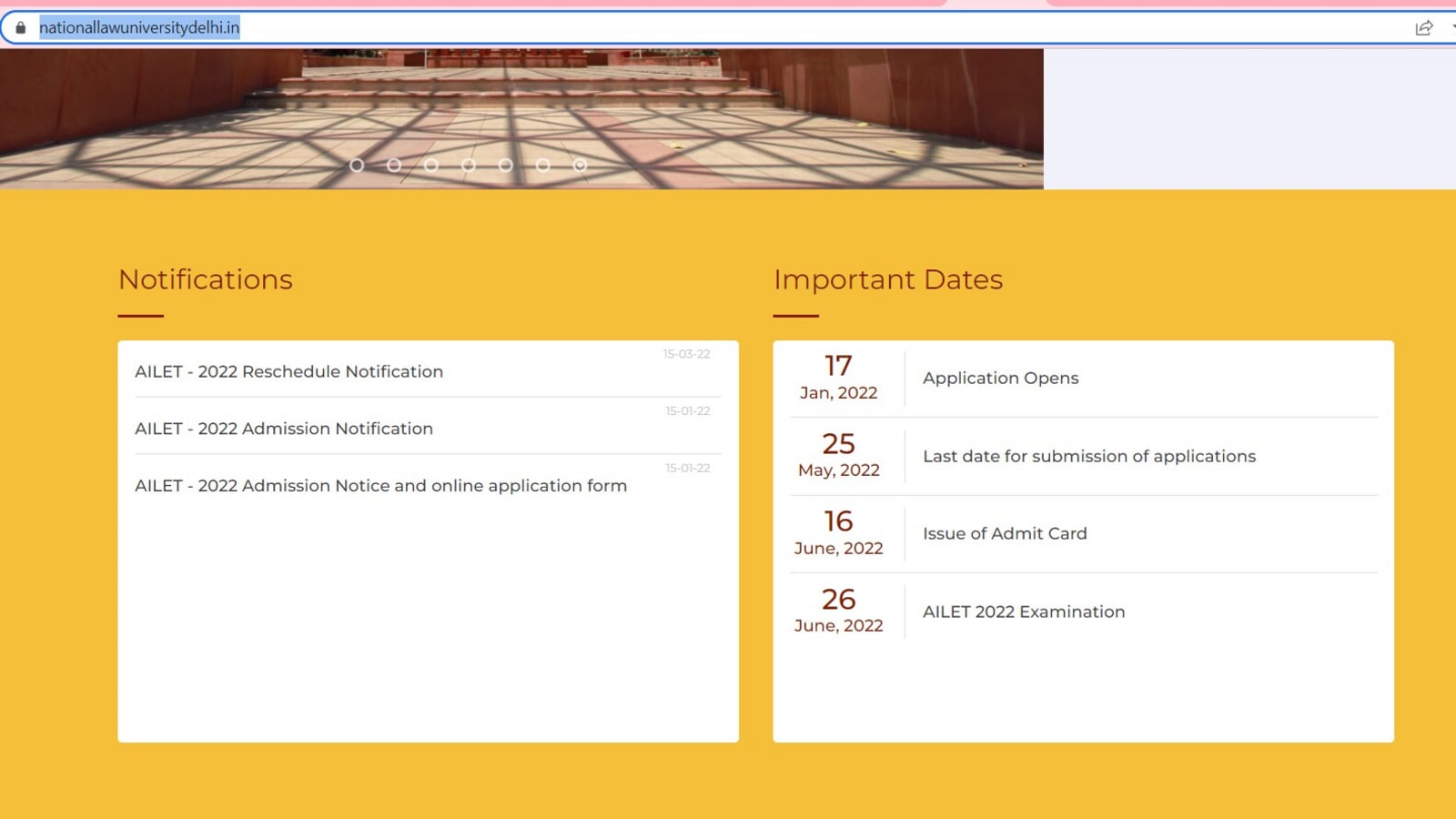 AILET 2022 registration ends tomorrow, apply at nationallawuniversitydelhi.in