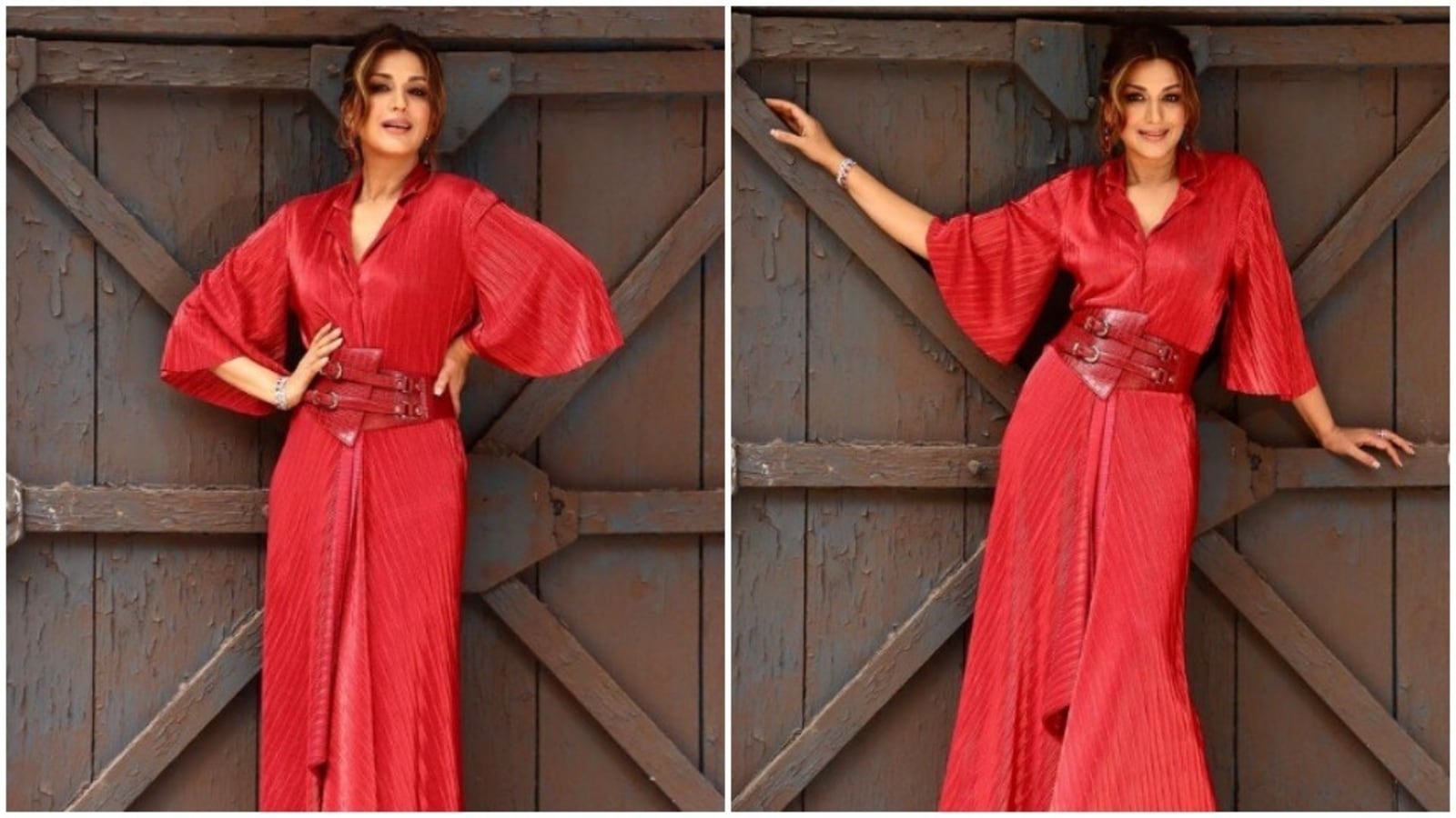 1600px x 900px - Sonali Bendre declares her love for red in a gorgeous gown | Hindustan Times