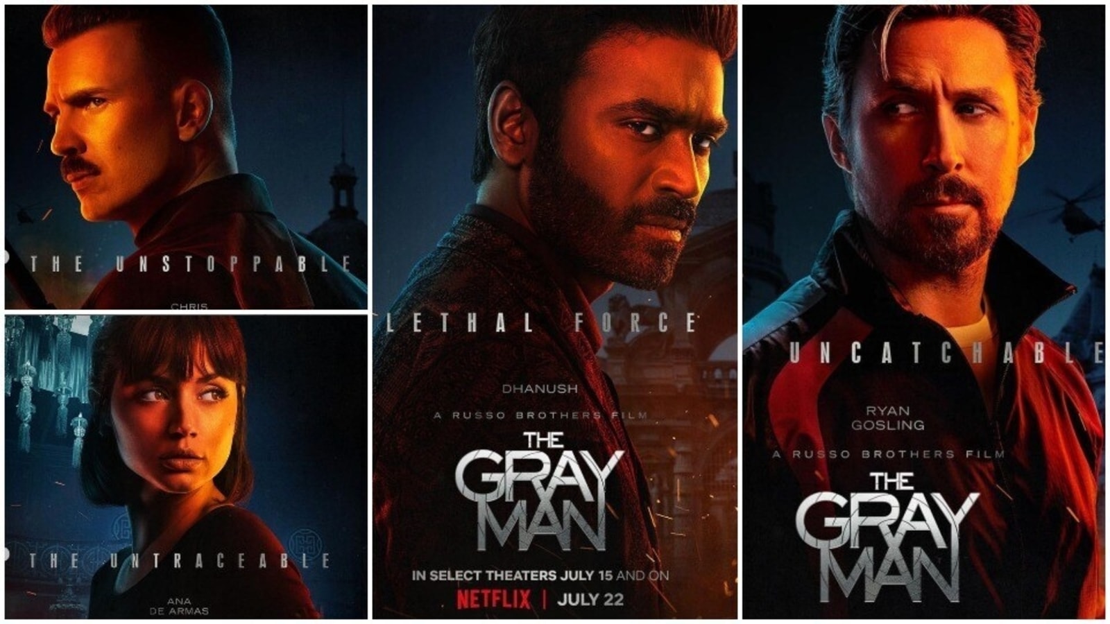 The Gray Man: Dhanush is a lethal force in new posters from the