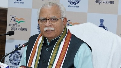 Haryana CM Manohar Lal Khattar. Haryana CM Manohar Lal Khattar.