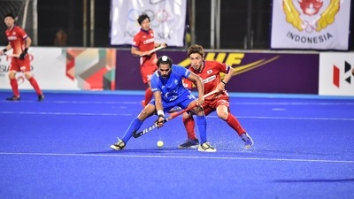 Japan beat India 5-2 in the Pool A match in Jakarta (Twitter/@TheHockeyIndia) Japan beat India 5-2 in the Pool A match in Jakarta (Twitter/@TheHockeyIndia)