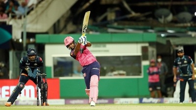 Samson dominated partnership, smashing 47 runs in 26 balls (PTI) Samson dominated partnership, smashing 47 runs in 26 balls (PTI)
