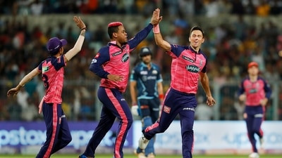 Boult got RR to a good start by dismissing the in-form Saha off the second ball of the first over. (PTI) Boult got RR to a good start by dismissing the in-form Saha off the second ball of the first over. (PTI)