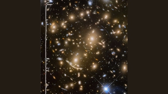 The image is taken from a sonification video posted by Nasa on Instagram.(Instagram/@nasahubble) The image is taken from a sonification video posted by Nasa on Instagram.(Instagram/@nasahubble)