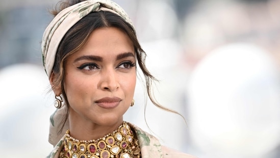 Deepika Padukone in another Sabyasachi design.(AFP)