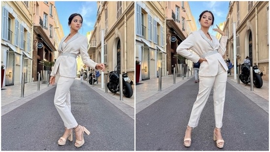 Helly Shah steps out in Cannes for a stunning photoshoot.&nbsp;(Instagram)