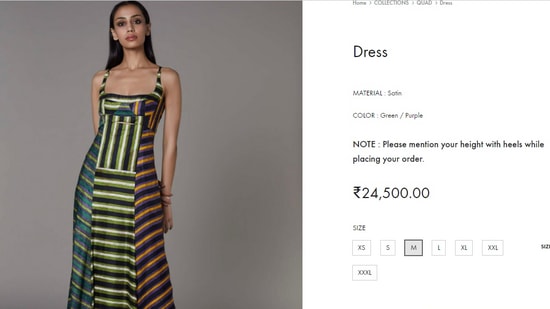 The price of dress Mira Rajput wore.&nbsp;(saakshakinni.com)
