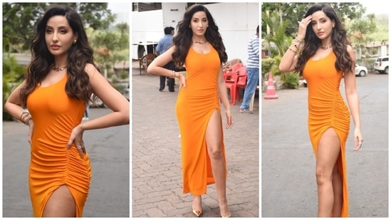 PICS: Nora Fatehi Raises Heat As She Steps Out In Bodycon Outfit