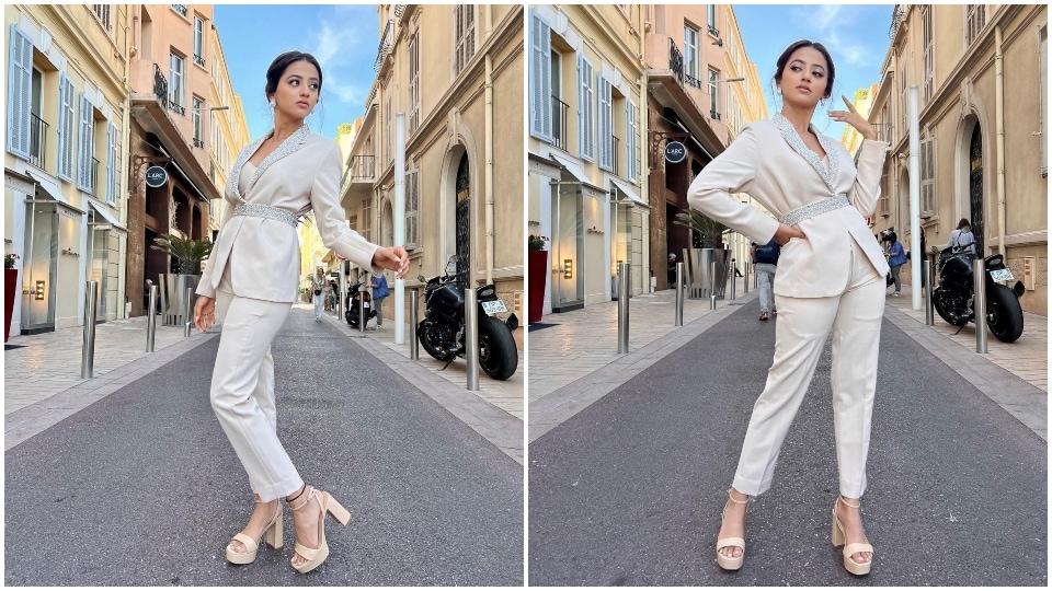 Helly Shah steps out in Cannes for a stunning photoshoot. (Instagram) Helly Shah steps out in Cannes for a stunning photoshoot. (Instagram)