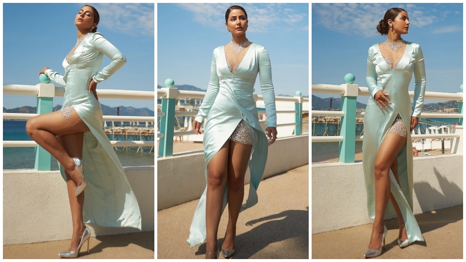 Hina Khan wins the fashion game again at Cannes Film Festival 2022.&nbsp;(Instagram)