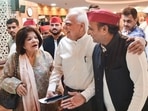 Ex-Congress leader Kapil Sibal with Samajwadi Party President Akhilesh Yadav as he files his nomination papers for Rajya Sabha in Lucknow on May 25, 2022. (PTI Photo/Nand Kumar)(PTI) Ex-Congress leader Kapil Sibal with Samajwadi Party President Akhilesh Yadav as he files his nomination papers for Rajya Sabha in Lucknow on May 25, 2022. (PTI Photo/Nand Kumar)(PTI)