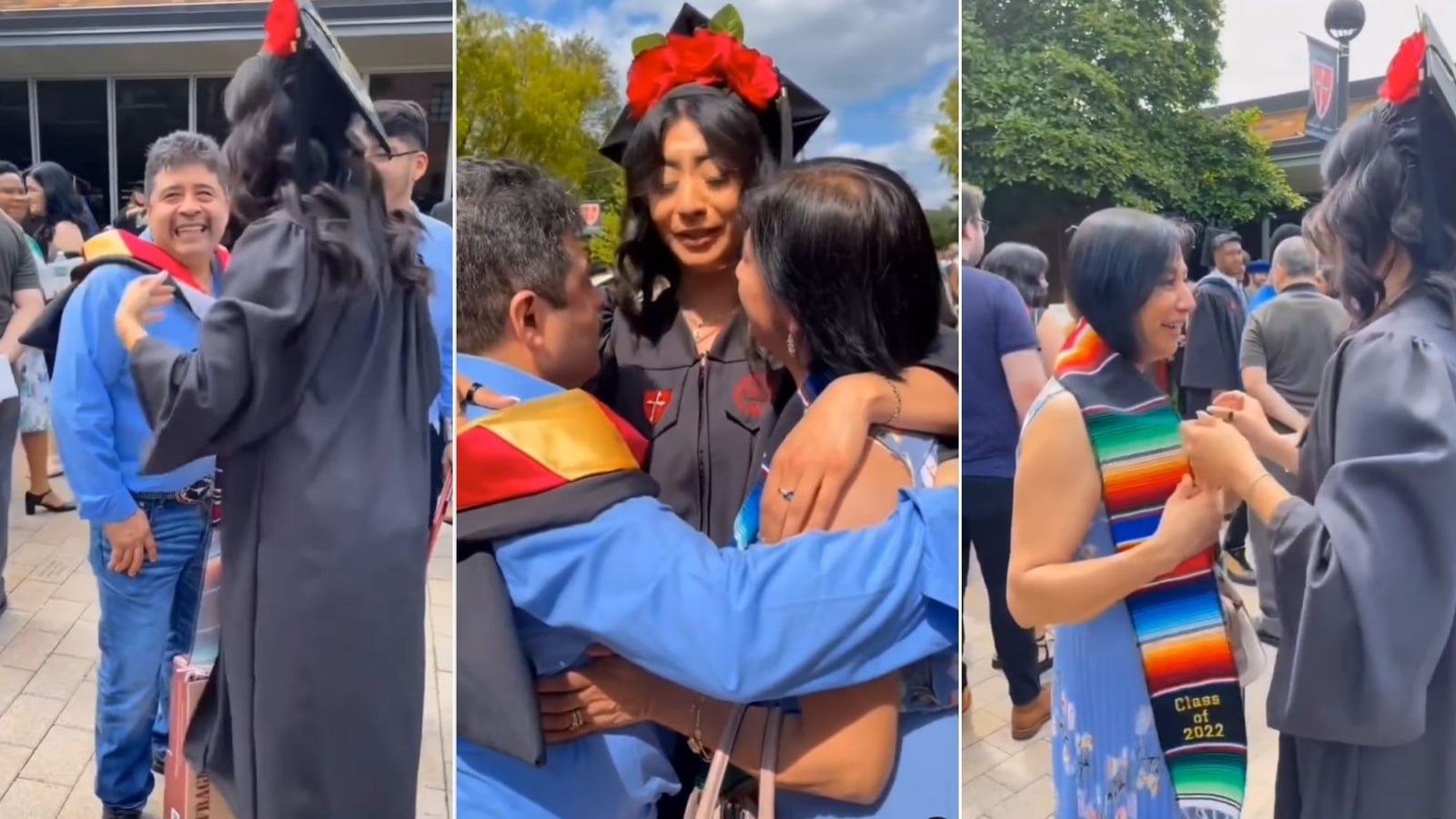 Daughter honours her parents at her graduation ceremony. Watch heartwarming video