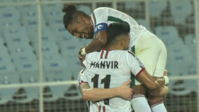 ATKMB players celebrate (Samir Jana (HT Photo))