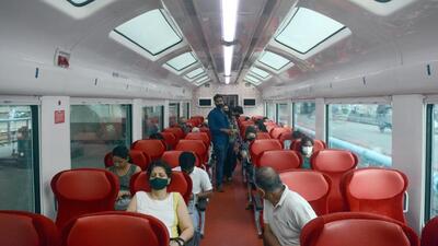 The unique Vistadome coaches, apart from having a glass rooftop it has several extra-ordinary features like wide window panes, LED lights, rotatable seats and pushback chairs, GPS based info system and others. (HT File Photo) The unique Vistadome coaches, apart from having a glass rooftop it has several extra-ordinary features like wide window panes, LED lights, rotatable seats and pushback chairs, GPS based info system and others. (HT File Photo)
