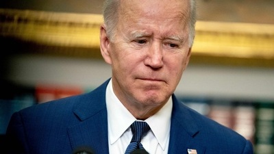 US President Joe Biden delivers remarks in the Roosevelt Room of the White House in Washington, DC, on May 24, 2022, after a gunman shot dead 18 young children at an elementary school in Texas. (Photo by Stefani Reynolds / AFP) (AFP) US President Joe Biden delivers remarks in the Roosevelt Room of the White House in Washington, DC, on May 24, 2022, after a gunman shot dead 18 young children at an elementary school in Texas. (Photo by Stefani Reynolds / AFP) (AFP)