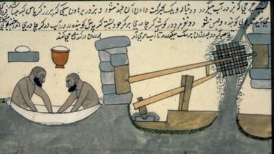 A medieval painting depicts handmade paper-making process (Sourced)