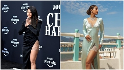 Hina Khan wore a dress similar to one Priyanka Chopra wore at an event in 2019. Hina Khan wore a dress similar to one Priyanka Chopra wore at an event in 2019.