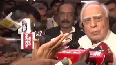 Kapil Sibal files Rajya Sabha nomination papers as independent candidate with support from Akhilesh Yadav's Samajwadi Party (Credit: ANI) (ANI) Kapil Sibal files Rajya Sabha nomination papers as independent candidate with support from Akhilesh Yadav's Samajwadi Party (Credit: ANI) (ANI)