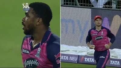 Obed McCoy was stunned after Jos Butlet took a sharp catch at boundary