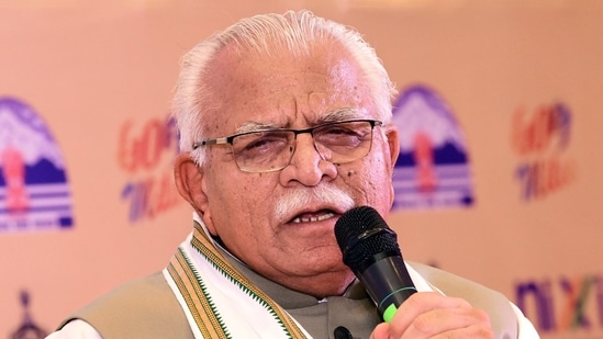 Haryana Chief Minister Manohar Lal Khattar (ANI Photo)(Amlan Paliwal)