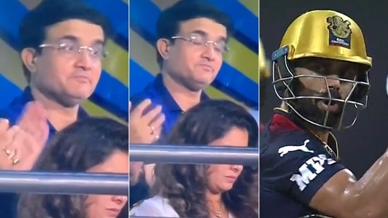 Sourav Ganguly enjoyed Kohli's flick for four. (Hotstar/Screengrab) Sourav Ganguly enjoyed Kohli's flick for four. (Hotstar/Screengrab)
