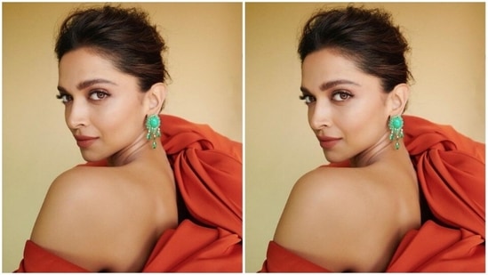 Deepika opted for a minimal makeup look to complement her attire. In nude eyeshadow, black eyeliner, mascara-laden eyelashes, contoured cheeks and a shade of nude lipstick, she added more oomph to the French Riviera.(Instagram/@deepikapadukone)