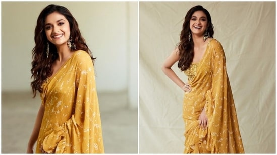 Keerthy Suresh is already geared up to slay the heat this summer. The actor keeps setting the fashion bar higher for us with every snippet from her well-dressed diaries and the recent ones did the same. Keerthy, a day back, shared a slew of pictures of herself and showed us her version of the summer shades.(Instagram/@keerthysureshofficial)