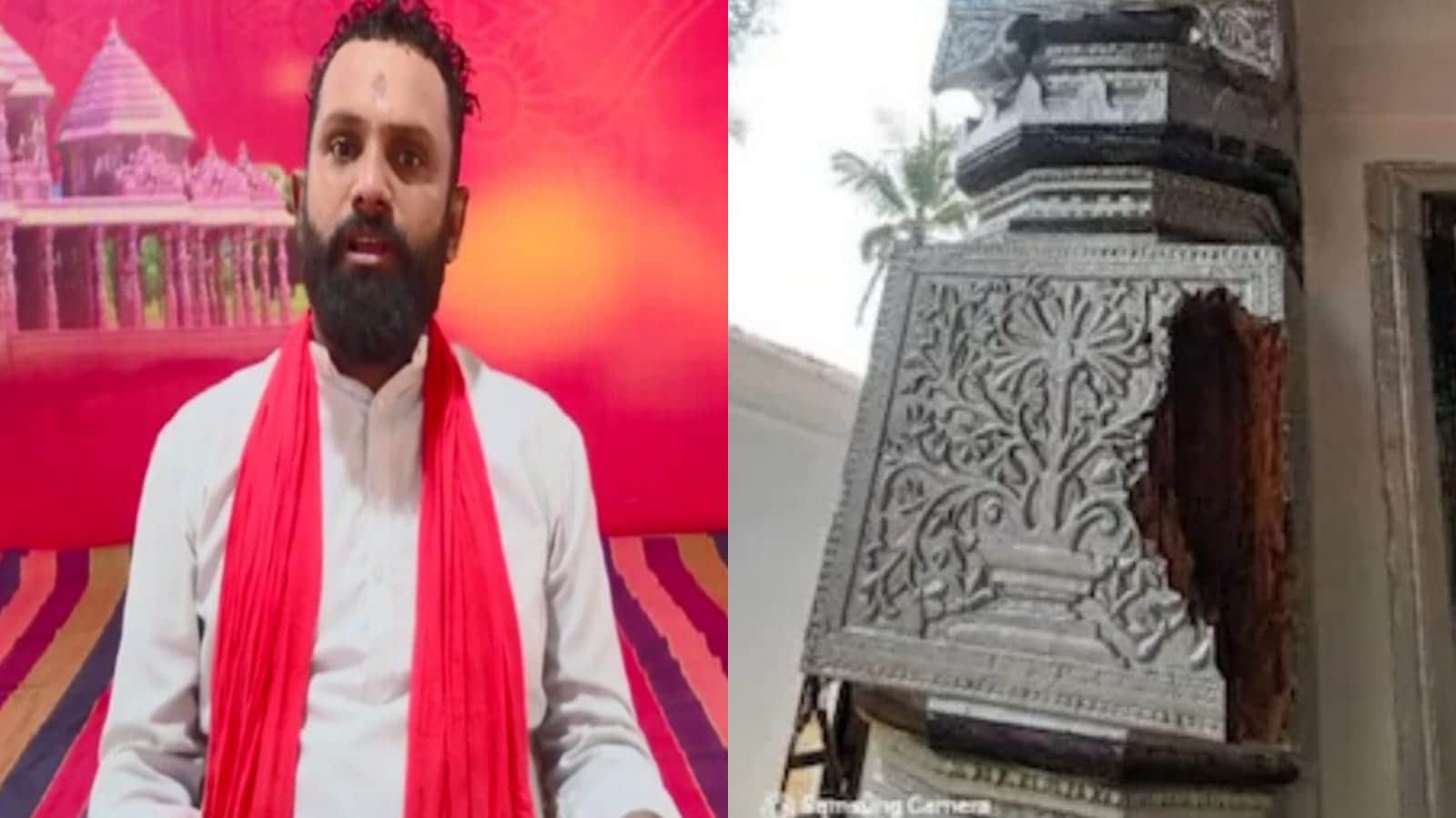 A temple-like structure was found underneath the Juma Masjid in Mangaluru during renovation in late April. A temple-like structure was found underneath the Juma Masjid in Mangaluru during renovation in late April.