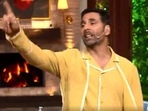 Akshay Kumar in a still from The Kapil Sharma Show promo. Akshay Kumar in a still from The Kapil Sharma Show promo.
