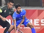 Still from India vs Indonesia Asia Cup match.(Hockey India) Still from India vs Indonesia Asia Cup match.(Hockey India)