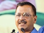 Delhi chief minister Arvind Kejriwal at Thyagraj stadium, in New Delhi. Delhi chief minister Arvind Kejriwal at Thyagraj stadium, in New Delhi.