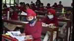Students appearing in the National Achievement Survey exam at a government school in PAU, Ludhiana, on November 12, 2021. Students appearing in the National Achievement Survey exam at a government school in PAU, Ludhiana, on November 12, 2021.