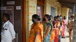 Sangli, India - December 21, 2021: Voters at the polling booth to cast their votes for Nagar Panchayat Election at Kadegaon, in Sangli, India, on Tuesday, December 21, 2021. (HT PHOTO) (Hindustan Times) Sangli, India - December 21, 2021: Voters at the polling booth to cast their votes for Nagar Panchayat Election at Kadegaon, in Sangli, India, on Tuesday, December 21, 2021. (HT PHOTO) (Hindustan Times)