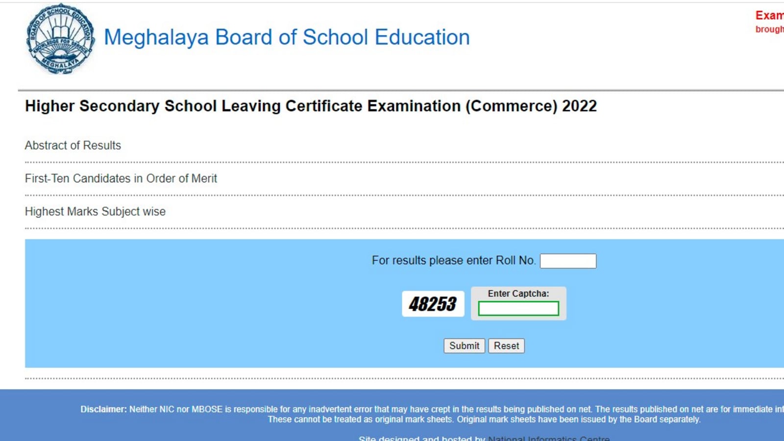 MBOSE HSSLC Result 2022 out, direct link for Meghalaya Science, Commerce results
