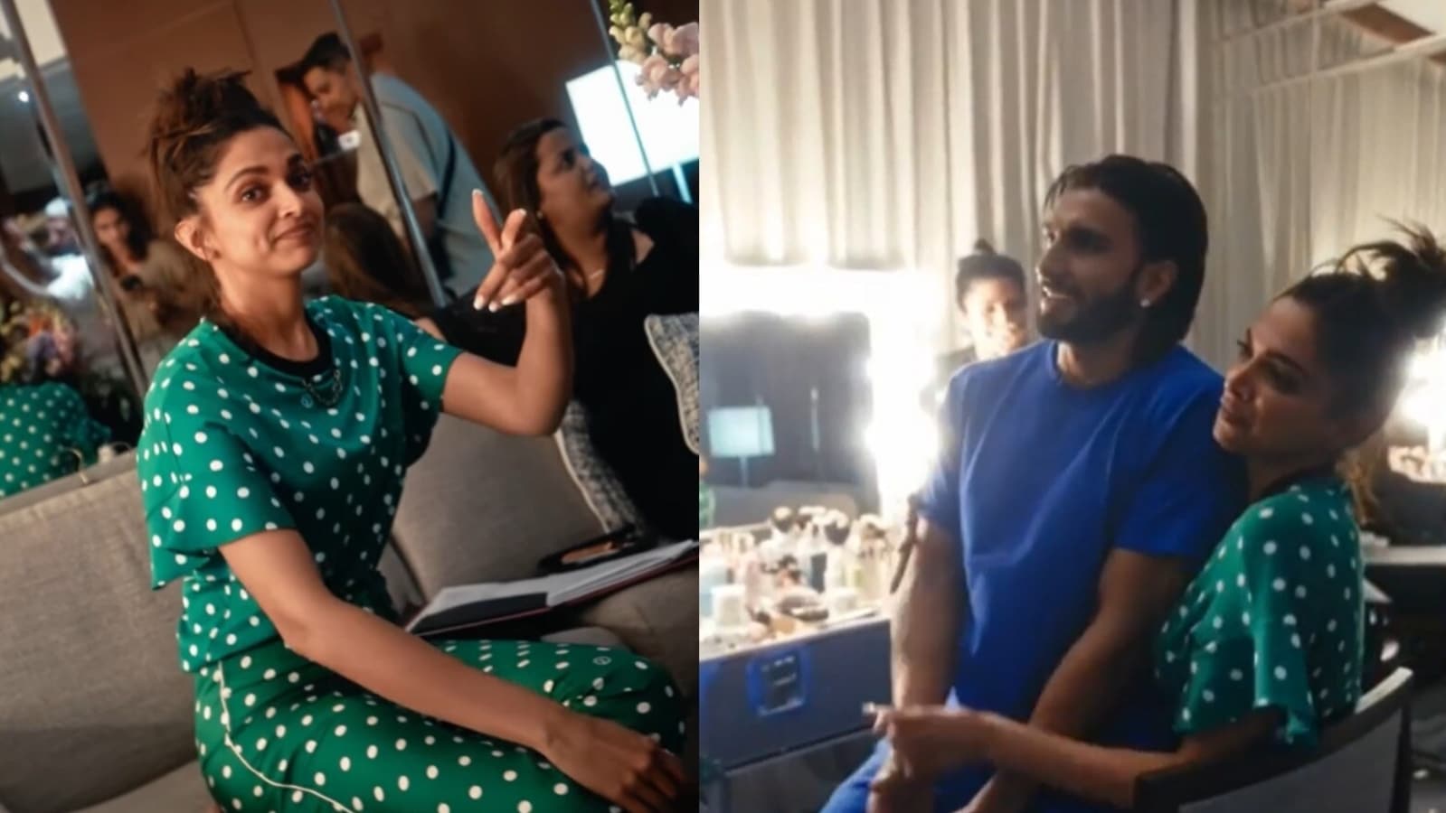 Deepika Ka Boor - Deepika Padukone calls Ranveer Singh her 'trophy' as he sits on her lap.  Watch | Bollywood - Hindustan Times