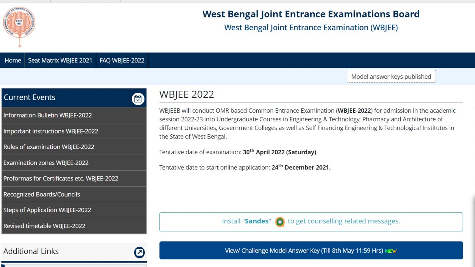 WBJEE 2022 responses sheet out at wbjeeb.nic.in, know how to check