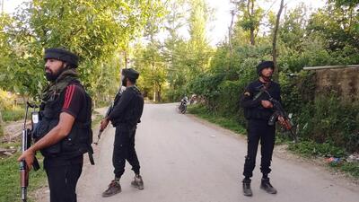 Two LeT terrorists, who were allegedly involved in the killing of a TV artist in Budgam district, have been trapped in an encounter with security forces in South Kashmir’s Awantipora. (ANI/Representational) Two LeT terrorists, who were allegedly involved in the killing of a TV artist in Budgam district, have been trapped in an encounter with security forces in South Kashmir’s Awantipora. (ANI/Representational)
