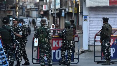 The encounter comes a day after LeT terrorists shot dead a 35-year-old woman artiste who worked in television shows and music videos, and injured her 10-year-old nephew at their house in Jammu and Kashmir’s Budgam, said police (AFP) The encounter comes a day after LeT terrorists shot dead a 35-year-old woman artiste who worked in television shows and music videos, and injured her 10-year-old nephew at their house in Jammu and Kashmir’s Budgam, said police (AFP)