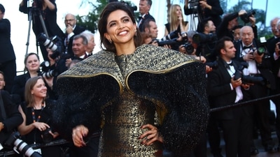 Deepika Padukone poses for photographers upon arrival at the premiere of the film Elvis at the 75th Cannes Film Festival. (AP) (Joel C Ryan/Invision/AP) Deepika Padukone poses for photographers upon arrival at the premiere of the film Elvis at the 75th Cannes Film Festival. (AP) (Joel C Ryan/Invision/AP)