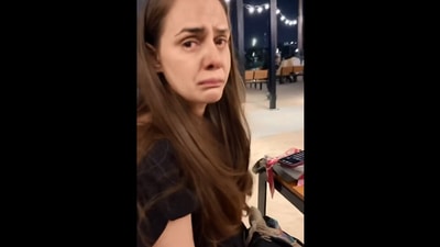 The image shows a screenshot from an Instagram video using the crying filter. (Instagram/@rannvijaysingha)