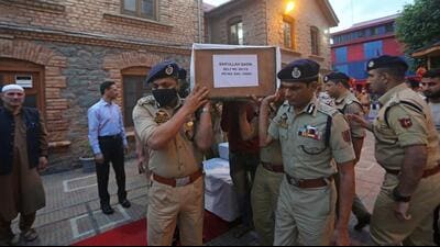 Saifullah is the third policeman who was targeted by militants in Valley this month. (Waseem Andrabi Hindustan Times File) Saifullah is the third policeman who was targeted by militants in Valley this month. (Waseem Andrabi Hindustan Times File)