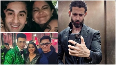 Anushka Sharma and Ranbir Kapoor clicked selfies, Kajol posed with Aamir and Karan and Hrithik Roshan shared a selfie.