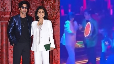 Neetu Kapoor danced to Dhafaliwale with Karan Johar. Neetu Kapoor danced to Dhafaliwale with Karan Johar. 