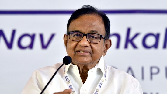 Congress leader P Chidambaram.(ANI) Congress leader P Chidambaram.(ANI)