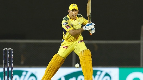 MS Dhoni in action against RR.&nbsp;(PTI)