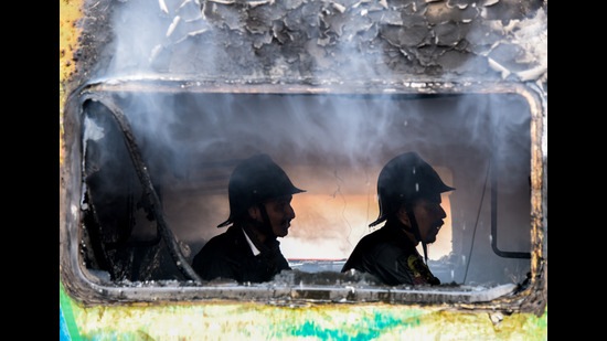 The fire department of Pune Municipal Corporation (PMC) received at least 169 more fire calls compared to last summer. (HR FILE PHOTO) The fire department of Pune Municipal Corporation (PMC) received at least 169 more fire calls compared to last summer. (HR FILE PHOTO)
