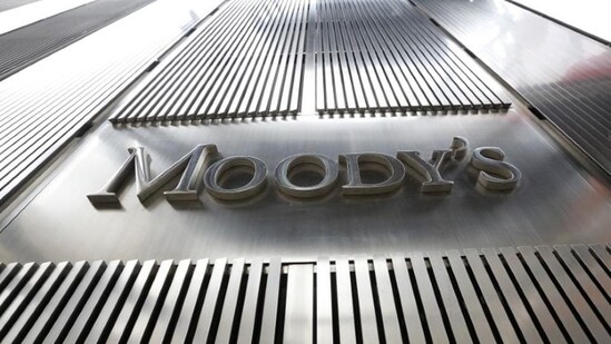 A Moody's sign is displayed at World Trade Center, the company's corporate headquarters in New York.(REUTERS)