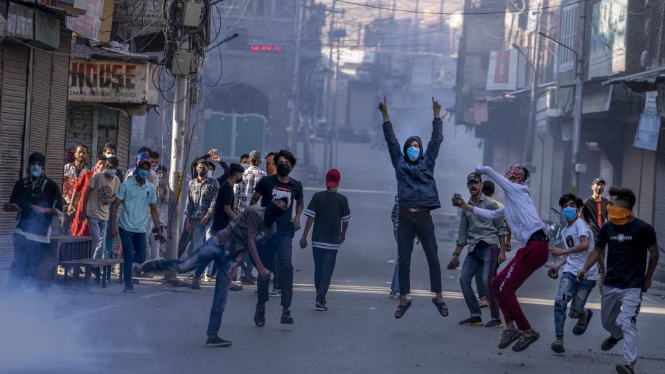 Protests against the court’s verdict erupted in Maisuma locality.&nbsp; (AP Photo)